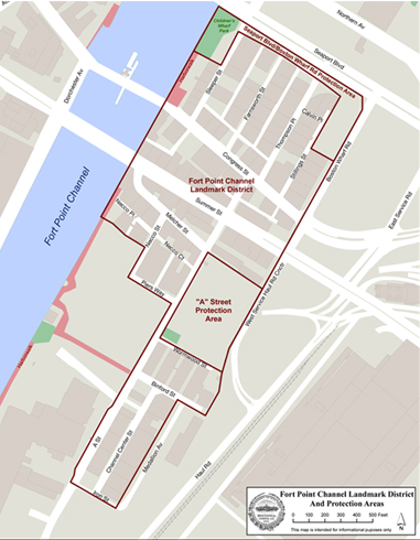 Fort Point Channel Landmark District Map